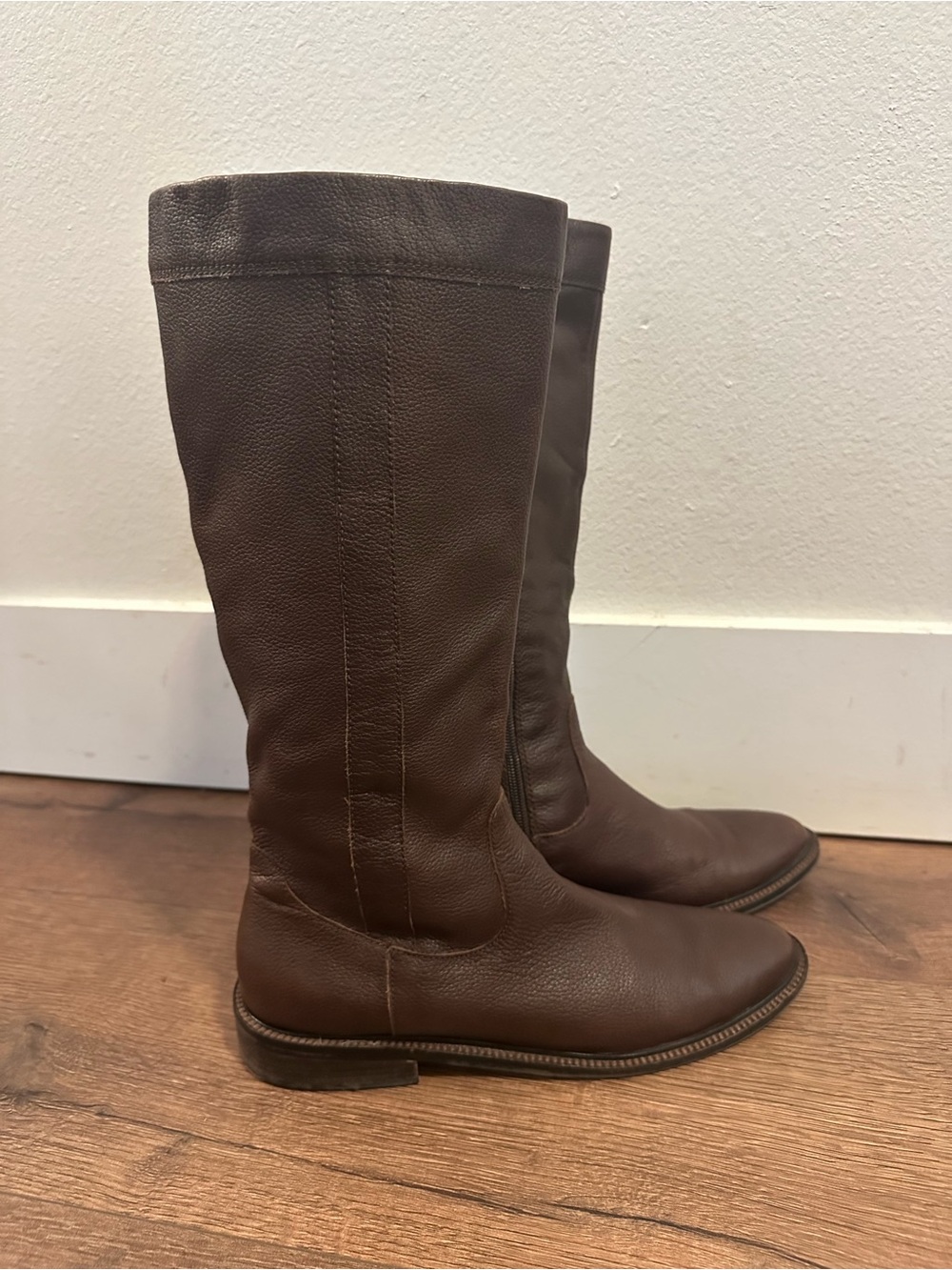 Eddie Bauer Vintage Y2K High Definition Brown Leather equestrian boots